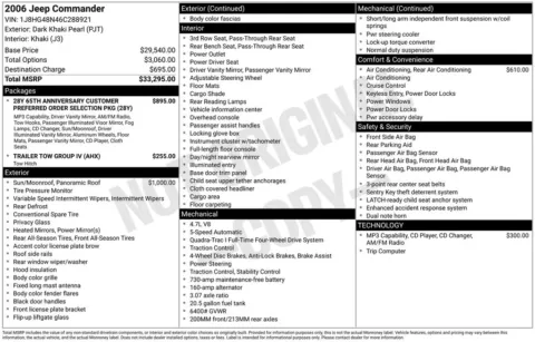 Photos of 2006 Jeep Commander for sale in Logan, OH at Don Wood Chevrolet