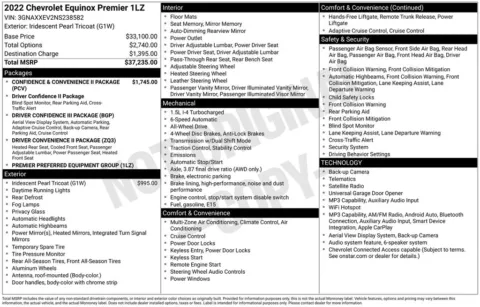 Another view of 2022 Chevrolet Equinox Premier for sale in Logan, OH at Don Wood Chevrolet