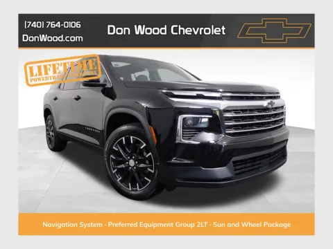 Black 2026 Chevrolet Traverse LT for sale in Logan, OH