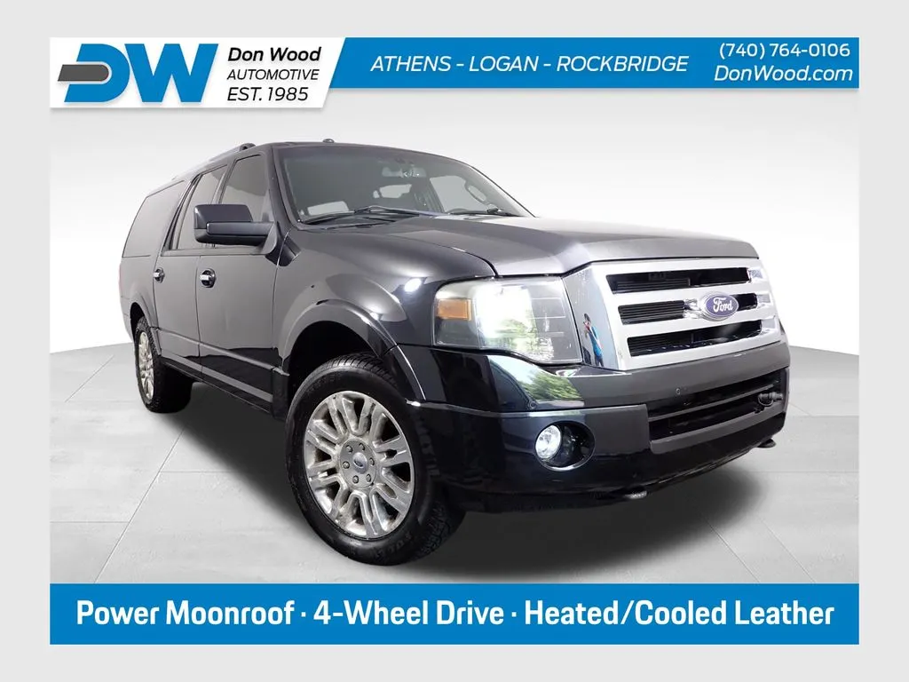 Black 2012 Ford Expedition EL Limited for sale in Logan, OH