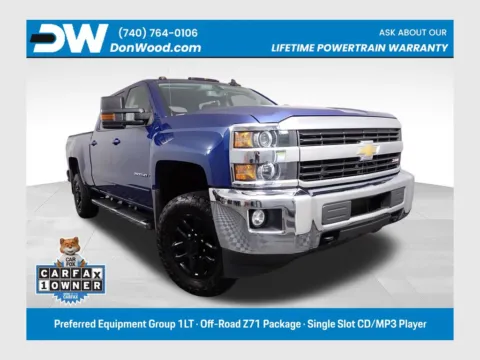 Blue 2017 Chevrolet Silverado 2500HD LT for sale in Logan, OH