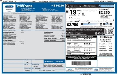 Another view of 2014 Ford Explorer XLT for sale in Logan, OH at Don Wood Chevrolet