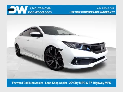 White 2019 Honda Civic Sport for sale in Logan, OH