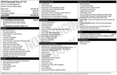 Another view of 2018 Chevrolet Trax LT for sale in Logan, OH at Don Wood Chevrolet