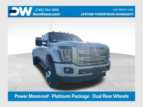 White 2014 Ford F-450SD Platinum for sale in Logan, OH