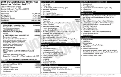 Photos of 2024 Chevrolet Silverado 1500 LT Trail Boss for sale in Logan, OH at Don Wood Chevrolet