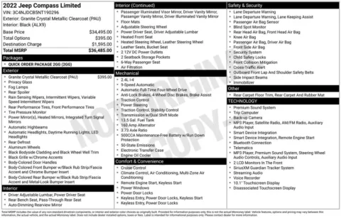 Photos of 2022 Jeep Compass Limited for sale in Logan, OH at Don Wood Chevrolet