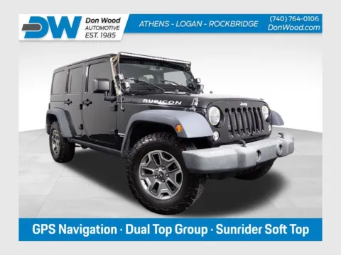 Black 2014 Jeep Wrangler Unlimited Rubicon for sale in Logan, OH
