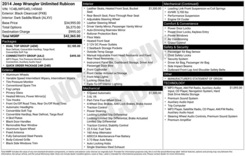 Photos of 2014 Jeep Wrangler Unlimited Rubicon for sale in Logan, OH at Don Wood Chevrolet