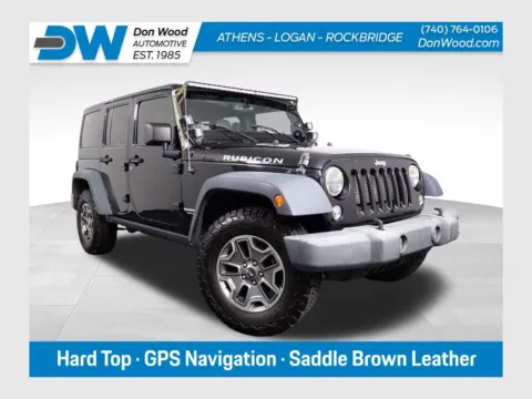 Black 2014 Jeep Wrangler Unlimited Rubicon for sale in Logan, OH