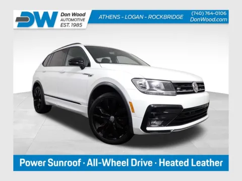 White 2021 Volkswagen Tiguan 2.0T SE R-Line Black for sale in Logan, OH