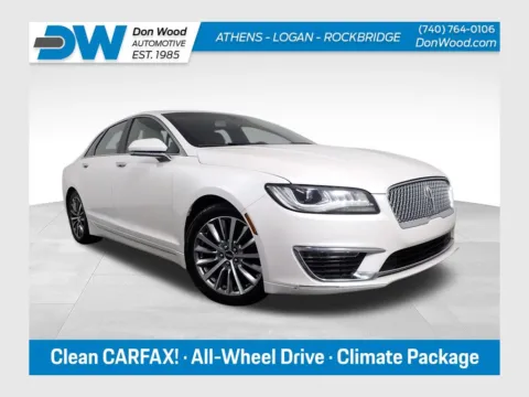 White 2017 Lincoln MKZ Select for sale in Logan, OH