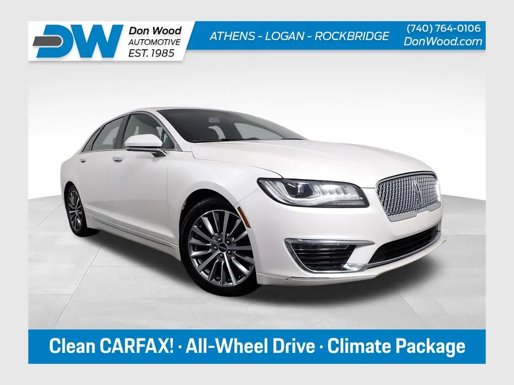 White 2017 Lincoln MKZ Select for sale in Logan, OH