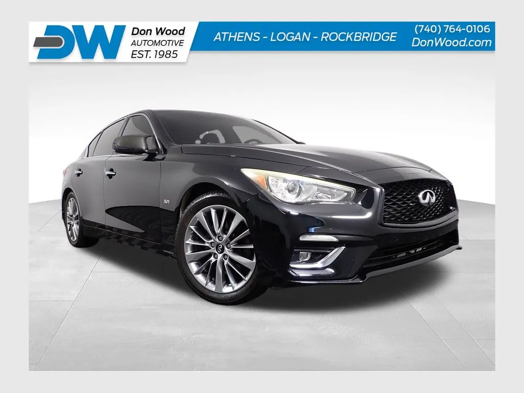 Black 2018 INFINITI Q50 3.0t LUXE for sale in Logan, OH