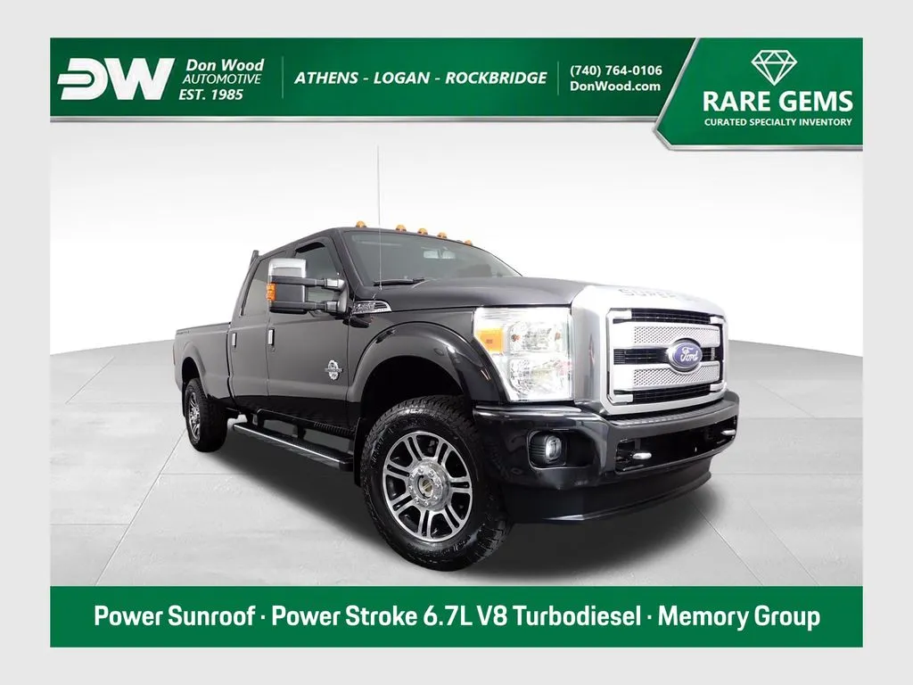 Black 2014 Ford F-350SD Platinum for sale in Logan, OH