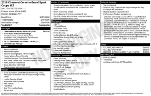 Photos of 2019 Chevrolet Corvette Grand Sport for sale in Logan, OH at Don Wood Chevrolet