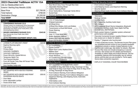 Photos of 2023 Chevrolet TrailBlazer ACTIV for sale in Logan, OH at Don Wood Chevrolet