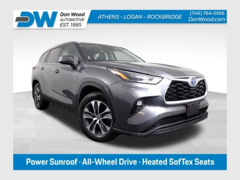 Gray 2023 Toyota Highlander Hybrid XLE for sale in Logan, OH