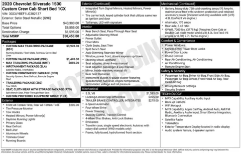 Photos of 2020 Chevrolet Silverado 1500 Custom for sale in Logan, OH at Don Wood Chevrolet
