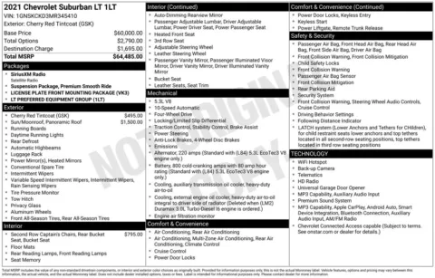 Photos of 2021 Chevrolet Suburban LT for sale in Logan, OH at Don Wood Chevrolet