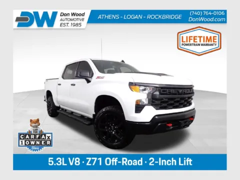 White 2025 Chevrolet Silverado 1500 Custom Trail Boss for sale in Logan, OH