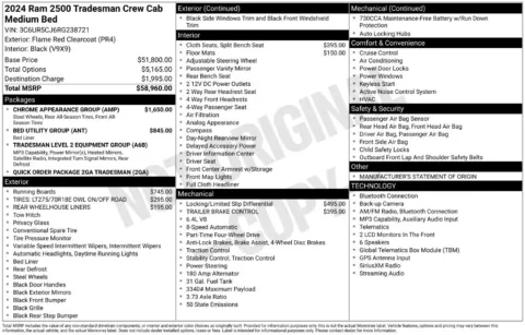 Photos of 2024 Ram 2500 Tradesman for sale in Logan, OH at Don Wood Chevrolet