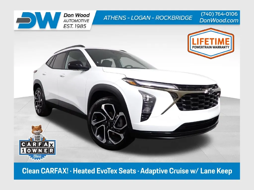 White 2026 Chevrolet Trax 2RS for sale in Logan, OH