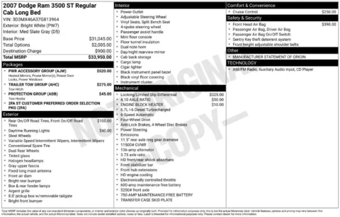 Photos of 2007 Dodge Ram 3500 ST for sale in Logan, OH at Don Wood Chevrolet