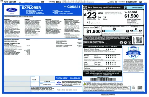 Photos of 2023 Ford Explorer ST-Line for sale in Logan, OH at Don Wood Chevrolet