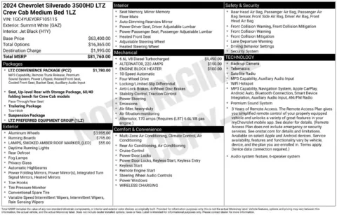 Photos of 2024 Chevrolet Silverado 3500 HD LTZ for sale in Logan, OH at Don Wood Chevrolet