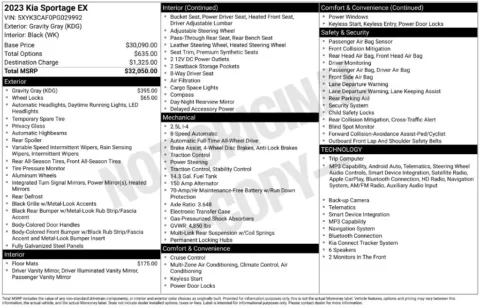 Photos of 2023 Kia Sportage EX for sale in Logan, OH at Don Wood Chevrolet