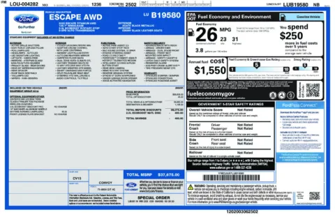 Photos of 2020 Ford Escape Titanium for sale in Logan, OH at Don Wood Chevrolet