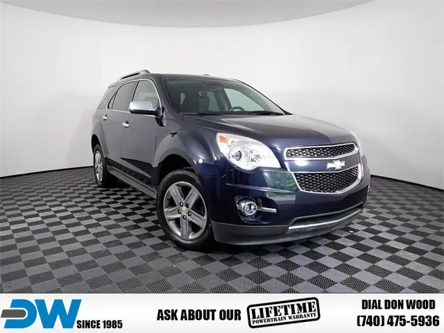 Blue 2015 Chevrolet Equinox LTZ for sale in Logan, OH