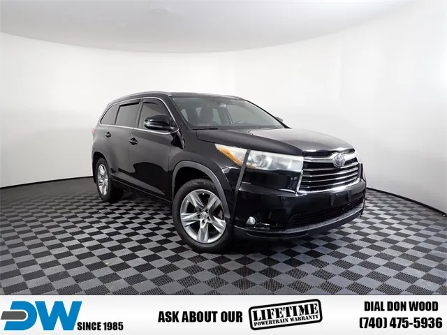 Black 2015 Toyota Highlander Limited for sale in Logan, OH