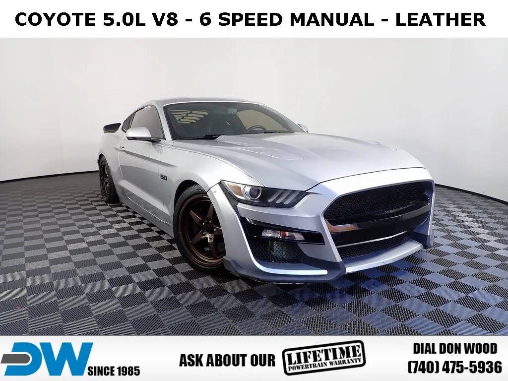 Silver 2015 Ford Mustang GT Premium for sale in Logan, OH
