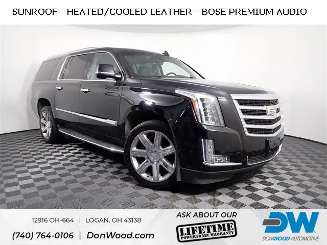 Black 2018 Cadillac Escalade ESV Premium for sale in Logan, OH