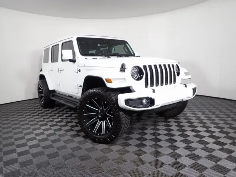 White 2021 Jeep Wrangler Unlimited Sahara High Altitude for sale in Logan, OH