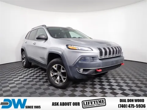 Silver 2015 Jeep Cherokee Trailhawk for sale in Logan, OH