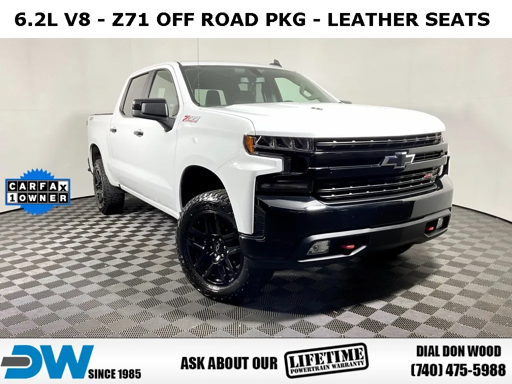 White 2021 Chevrolet Silverado 1500 LT Trail Boss for sale in Logan, OH