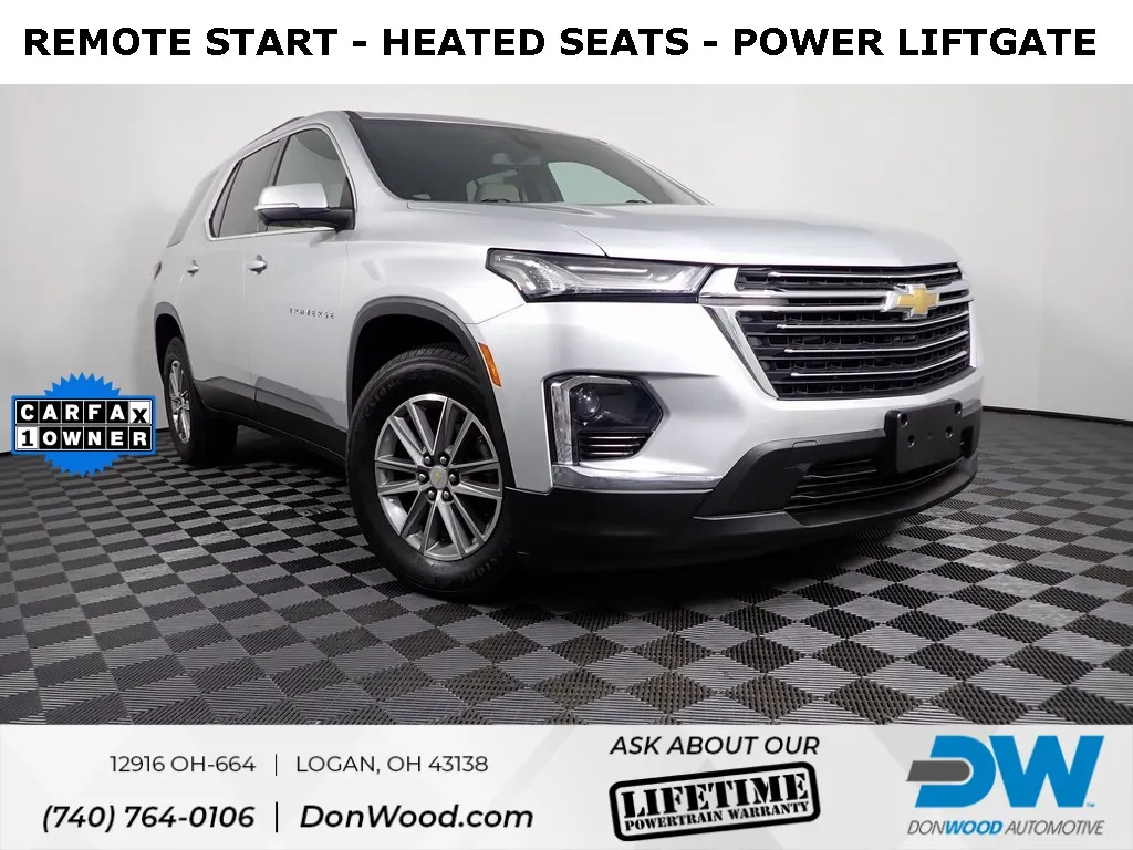 Silver 2022 Chevrolet Traverse LT for sale in Logan, OH