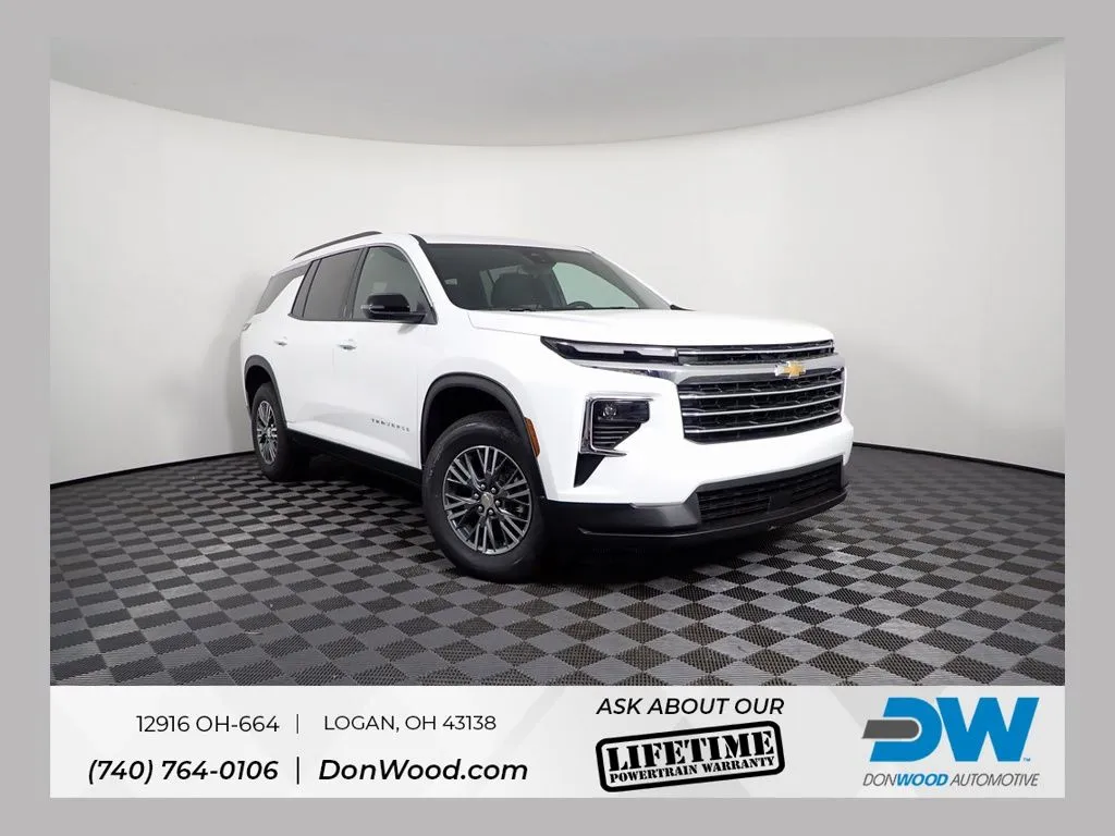 White 2026 Chevrolet Traverse LT for sale in Logan, OH