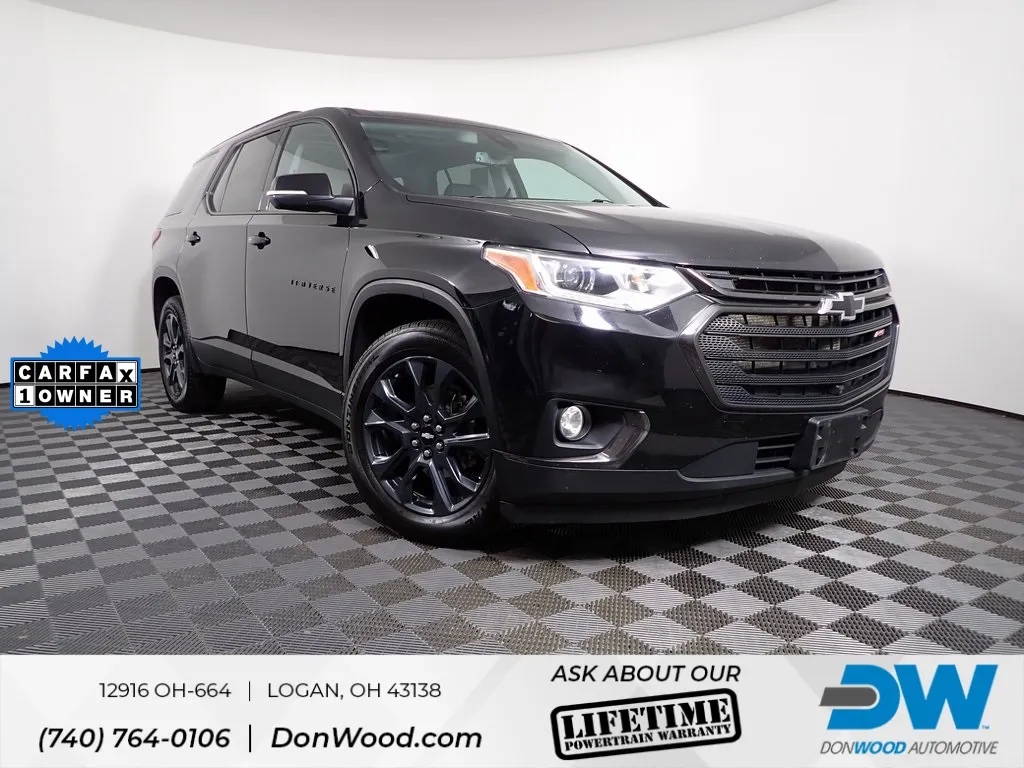 Black 2021 Chevrolet Traverse RS for sale in Logan, OH