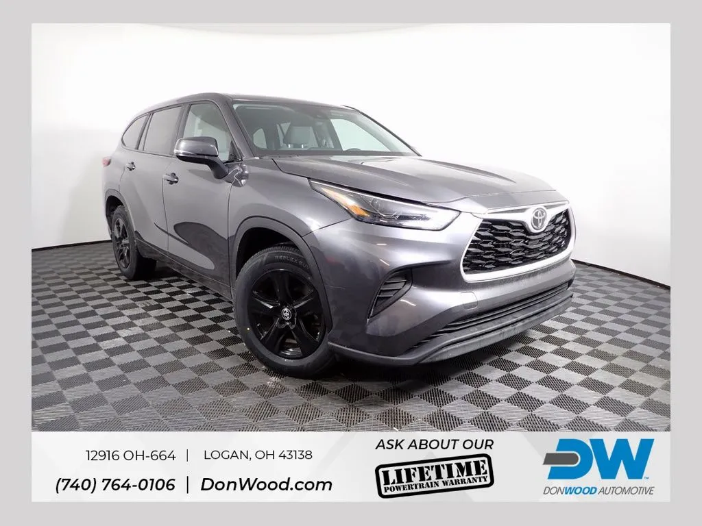 Gray 2023 Toyota Highlander L for sale in Logan, OH