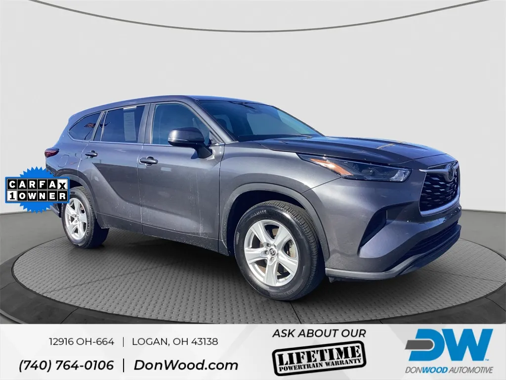 Gray 2023 Toyota Highlander L for sale in Logan, OH