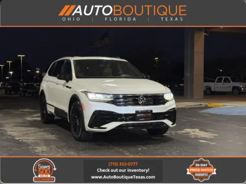 White 2022 Volkswagen Tiguan SE R-Line Black for sale in Alvin, TX