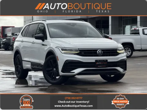 White 2022 Volkswagen Tiguan SE R-Line Black for sale in Alvin, TX