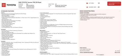 Photos of 2020 Toyota Tacoma TRD Off Road for sale in Alvin, TX at Auto Boutique Texas