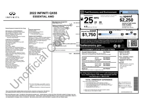 Photos of 2022 INFINITI QX55 ESSENTIAL for sale in Alvin, TX at Auto Boutique Texas