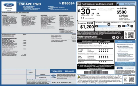 Photos of 2022 Ford Escape SE for sale in Alvin, TX at Auto Boutique Texas