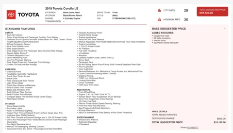 More photos of 2019 Toyota Corolla L at Auto Boutique Texas, TX